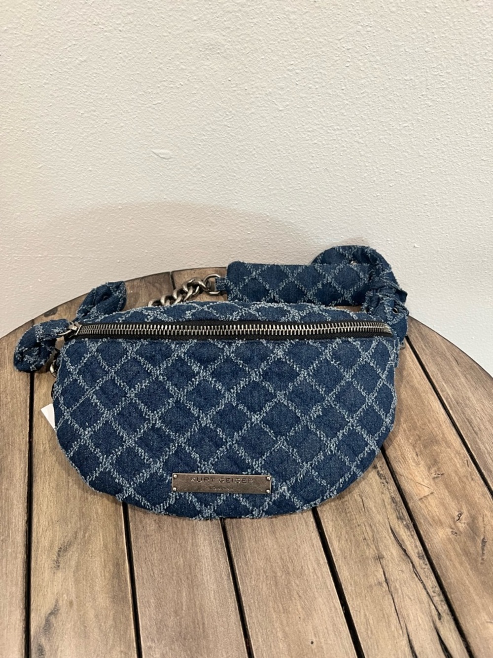 Kurt Geiger London Kensington Denim Belt Sling Bag